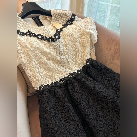 Maje Brand New Two-Tone Renald Lace Skater Dress size 2 | XS/S Fit - Tag on - Picture 10 of 10